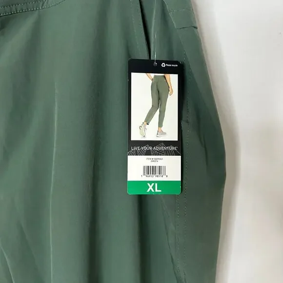 NWT! Eddie Bauer Traveler Ankle Pants, Green, Size XL Women's - Picture 4 of 8